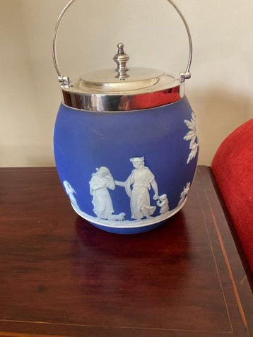 Wedgwood - Potdeksel - Keramiek, Verzilverd -