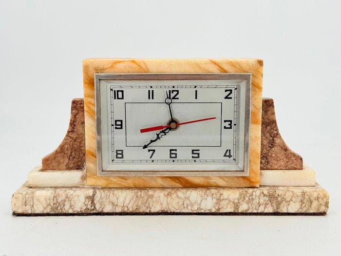 Klok - Art Deco Marmer - 1930-1940 - Art Deco, Antiquités & Art, Art | Objets design