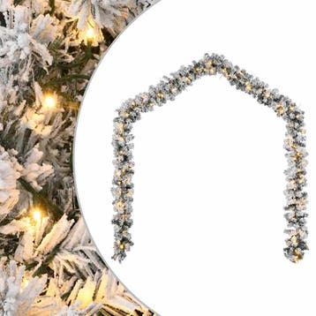vidaXL Kerstslinger met LED-lampjes groen 5 m PVC, Verzenden, Nieuw