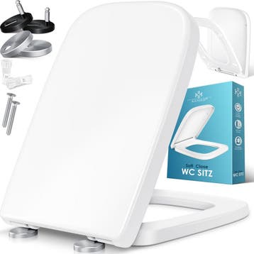 WC bril Softclose - Toiletbril - Wit - KESSER®, Verzenden
