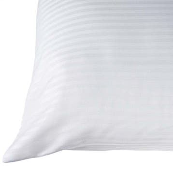 Sloop Wit Microstripe 53x86cm 5 mm banen - Treb Bed & Bath, Huis en Inrichting, Slaapkamer | Beddengoed, Verzenden, Nieuw, Overige kleuren
