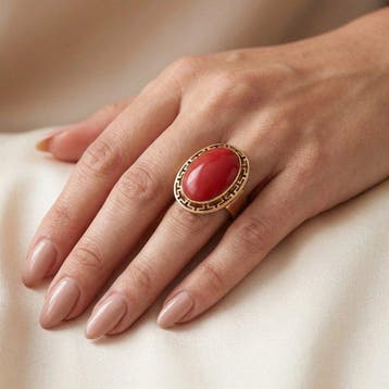 Bague - 9 carats Or jaune - Bague en or 9 carats avec