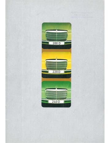 1973 MERCEDES BENZ E KLASSE DIESEL BROCHURE NEDERLANDS, Ophalen of Verzenden