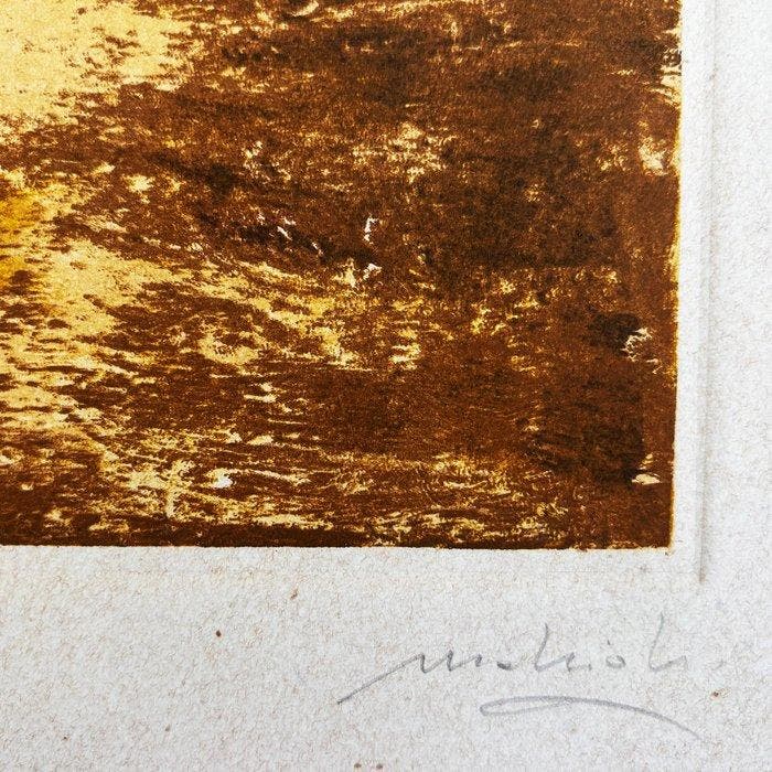 Carlo Mattioli (1911-1994) - Campagna con grano e papaveri, Antiek en Kunst, Antiek | Overige Antiek
