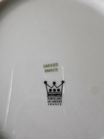Domino Limoges - Service de table pour 12 (12) - Porcelaine