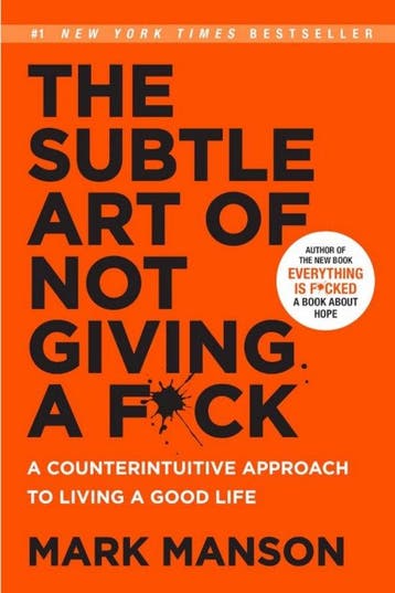 The Subtle Art of Not Giving a F*ck (Smiths UK) Mark Manson, Verzenden, Zo goed als nieuw, Mark Manson