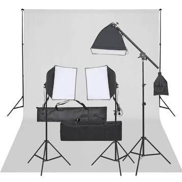 vidaXL Fotostudioset met verlichtingsset en achtergrond, Verzenden