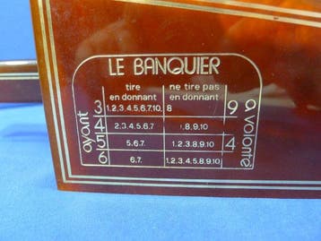 Jeu de société - Sabot distributeur de cartes Le Bancier en