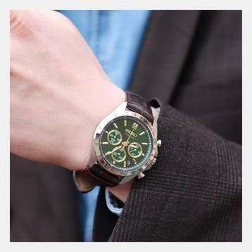 Seiko - Chronograph - Quartz - Green Dial - Zonder, Nieuw