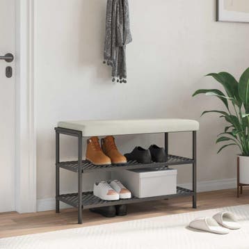 vidaXL Bankkussen fluweel Crèmekleurig Diepte 35 cm, Verzenden