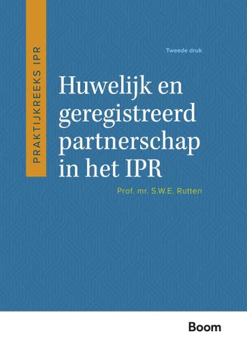 Huwelijk en geregistreerd partnerschap in het IPR /, Boeken, Verzenden, Zo goed als nieuw, S.W.E. Rutten