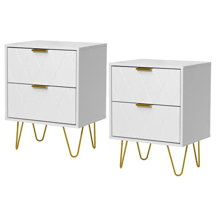 Nachtkastje set van 2 - Bijzettafel - Opbergkastje - 40x30x5, Huis en Inrichting, Slaapkamer | Nachtkastjes, Nieuw, Verzenden