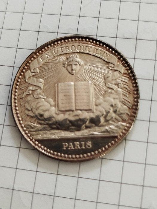 Frankrijk. Louis Philippe I. Silver Medal 1847 Cercle de la, Timbres & Monnaies, Monnaies | Europe | Monnaies non-euro