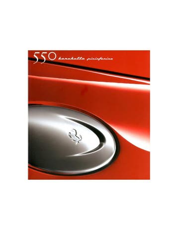 2000 FERRARI 550 BARCHETTA PININFARINA PERS BROCHURE 1616/00, Ophalen of Verzenden