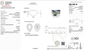 Zonder minimumprijs - Ring - 14 karaat Geel goud - 1.45ct., Nieuw