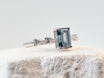 Zonder minimumprijs - Ring - 14 karaat Witgoud - 2.03ct. tw., Nieuw