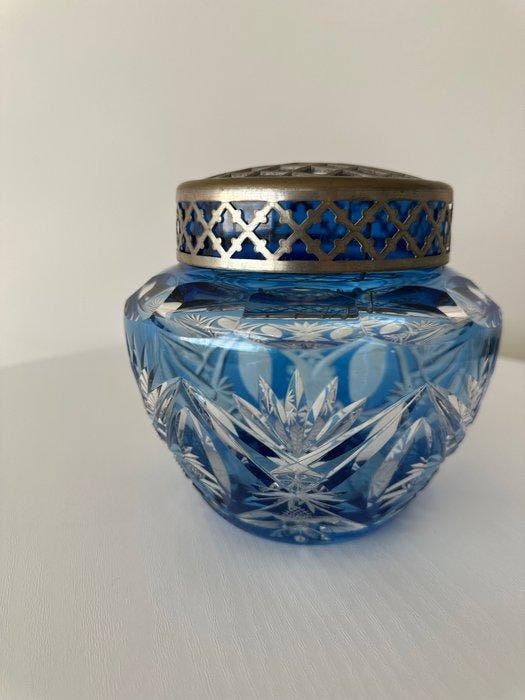 Val Saint Lambert - Kom - Kristal - Pick-Fleur /, Antiek en Kunst, Antiek | Glaswerk en Kristal