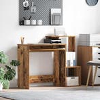 vidaXL Bureau met lade Oud Hout 106 x 41 x 88.5 cm Bewerkt, Huis en Inrichting, Verzenden, Nieuw