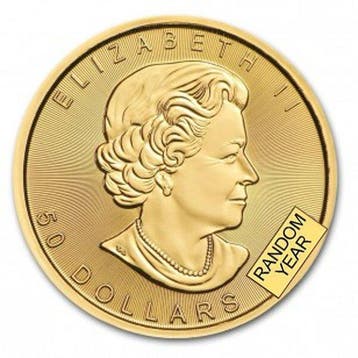 Canada. 50 Dollars 1 oz $50 CAD Canadian Gold Maple Leaf, Timbres & Monnaies, Métaux nobles & Lingots