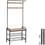 tectake Garderobekast - 73,5x36x184cm, Industrieel licht hou, Huis en Inrichting, Kasten | Kleerkasten, Verzenden, Nieuw