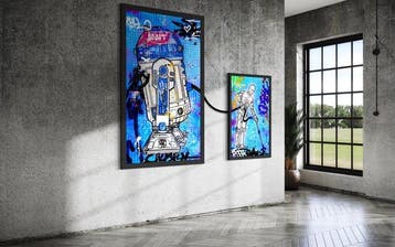 Moabit - 3CP0 VS R2D2 X Cleaning Robots /Diptych/ XL
