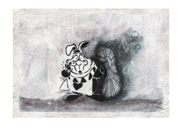 Meb Dessin - Het Witte Konijn geïnspireerd door Banksy’s, Collections, Disney