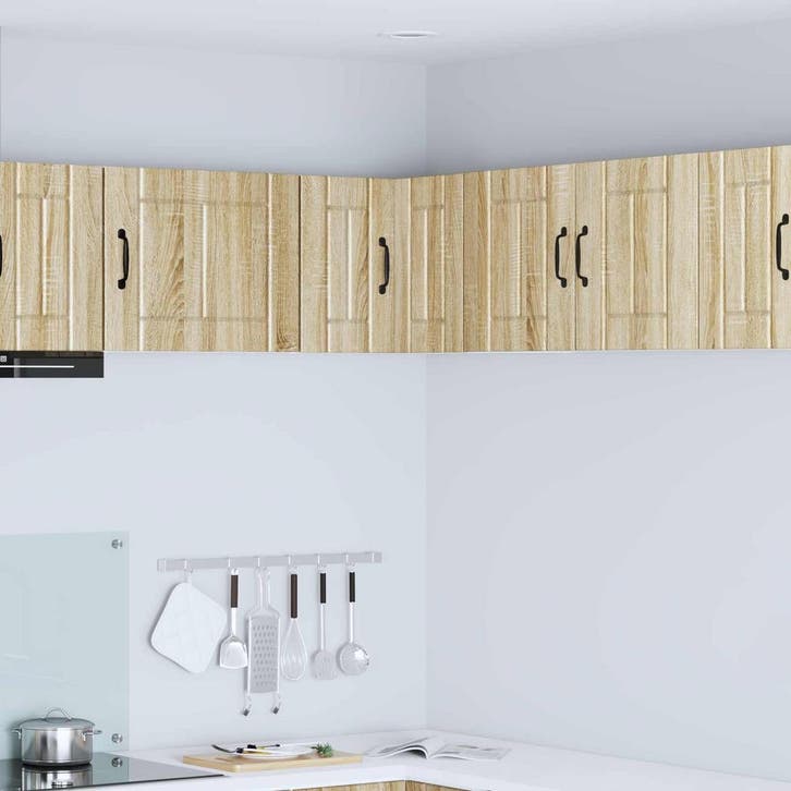 vidaXL Wandhoekkast LUCCA Sonoma Eiken 57 x 57 x 40 cm, Huis en Inrichting, Kasten | Overige, Nieuw, Verzenden