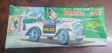 Toy Nomura - Blikken speelgoedauto - Auto Police Patrol Car