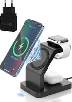 2dekans | iSETCHI – Draadloze Qi & Magsafe Oplader 3-in-1 –, Ophalen of Verzenden, Nieuw