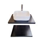 SALE - Hede 80 - Set - Mat zwart - Badmeubel -, Ophalen of Verzenden, Nieuw