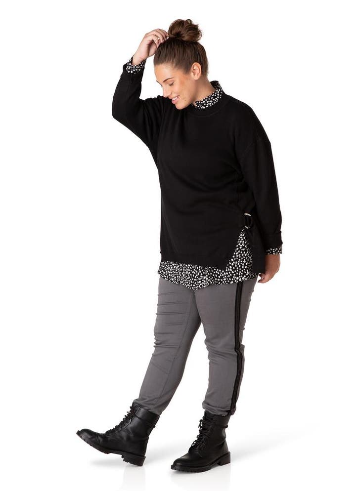 Yesta Trui kort zijbiezen 78CM0Maat 46/48 (XL) of groter, Kleding | Dames, Truien en Vesten, Overige kleuren, Nieuw, Maat 46/48 (XL) of groter