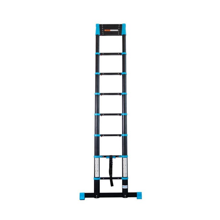 Telescoopladder Eurostairs Black ‘n Blue Prof 3,8m softclose, Doe-het-zelf en Bouw, Ladders en Trappen, Ladder, Nieuw, Opvouwbaar of Inschuifbaar