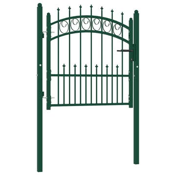 vidaXL Hekpoort EMMEN met stalen pinnen 104x97 cm groen, Verzenden, Nieuw