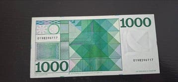 Nederland. - 1000 Gulden - 1972 - Pick 94 (Zonder