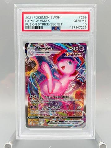 Pokémon Graded card - Mew Vmax - PSA 10 - Sword & Shield -