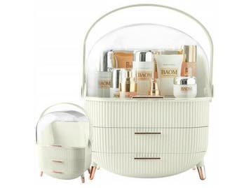 Veiling - Cosmetica organizer met laden en  handvat, Handtassen en Accessoires, Uiterlijk | Cosmetica en Make-up, Nieuw