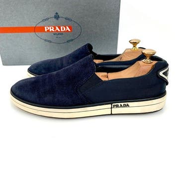 Prada Slip-on Sneaker blue 4E UK 6 - Sneakers - Maat: EU 40, Nieuw