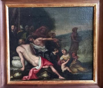 Europese school (XIX) - Biblical scenery, Antiek en Kunst