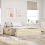 vidaXL Opslag bed met matras met matras Crème 160 x 200 cm, Verzenden, Nieuw