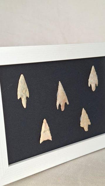 prehistorie vuursteen Pijlpunt - 120 mm (Zonder, Verzamelen, Mineralen en Fossielen