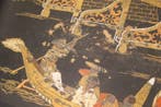 Decoratief dienblad - plateau chinoiserie en bois laqué, Antiek en Kunst