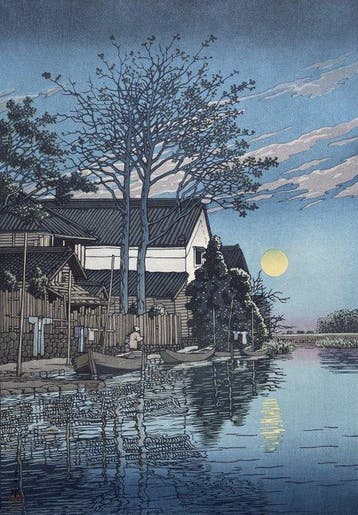 Itako no yu  (Evening at Itako) - Kawase Hasui