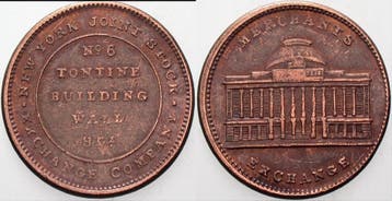 Token ohne Jahr Vereinigte Staaten von Amerika Merchants..., Verzenden