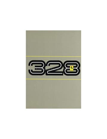 1985 FERRARI 328 INSTRUCTIEBOEKJE 376/85