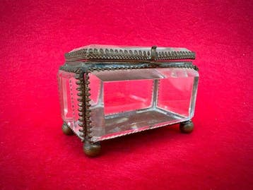 Periodo Francese Napoleone III - Sieradendoos - Glas - Vetro, Antiek en Kunst