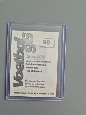 1996 Panini Voetbal 96 Ronaldo Nazário 90 Foil Sticker -, Nieuw