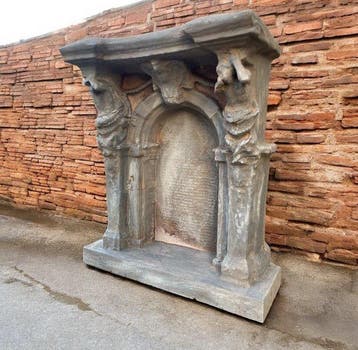 sculptuur, Monumento architettonico cappelle - 41 cm - Steen
