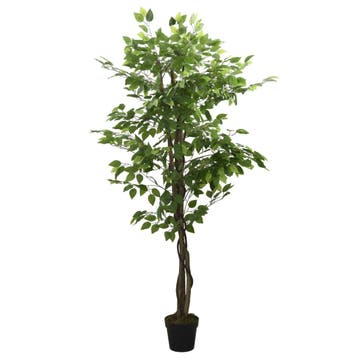 vidaXL Kunstplant ficus 1260 bladeren 200 cm groen, Verzenden, Nieuw