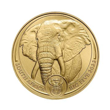 Gouden munt Big Five Olifant 1 troy ounce