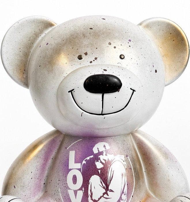 Daluxe Art - 1999 • Pop Art Teddy Bear – LOVE Edition, Antiquités & Art, Art | Objets design
